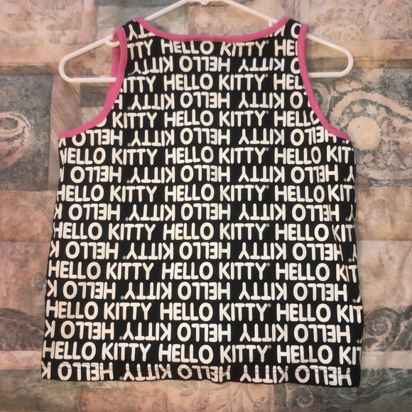 COPY - HELLO KITTY SANRIO WOMENS TANK TOP SIZE MEDIUM PINK BLACK AND WHITE KAWA… - Picture 8 of 11